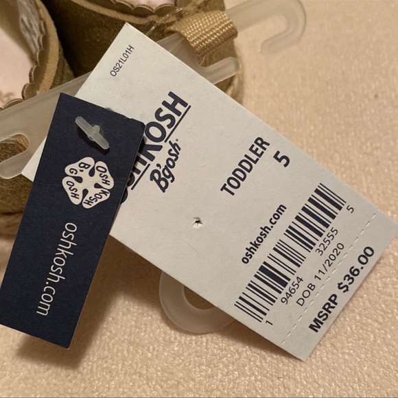 New! OshKosh B'gosh Toddler Belle Slip-on Espadrilles - Picture 7 of 7